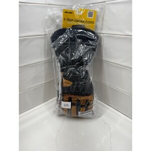 Ski-Doo X-Team Leather Gauntlet Snowmobile Gloves Khaki Brown